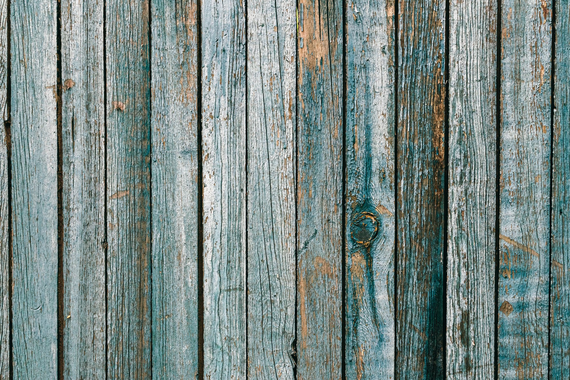 Realistic Blue Wood Background